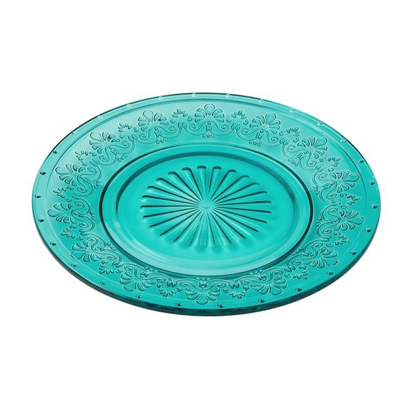 6 Salad Plates - Brand New The Pioneer Woman Cassie Glass Embossed Salad Plates - Picture 2 of 2